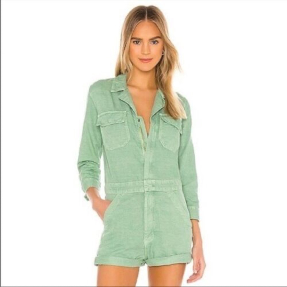 💚 MOTHER The Fixer Short Romper 💚